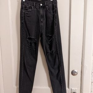 Black American Eagle Mom Jeans